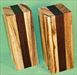 Blank #729 - Zebrawood & Peruvian Walnut - 2 Blanks ~ 2 1/4 x 2 5/8 x 6 ~ $19.99